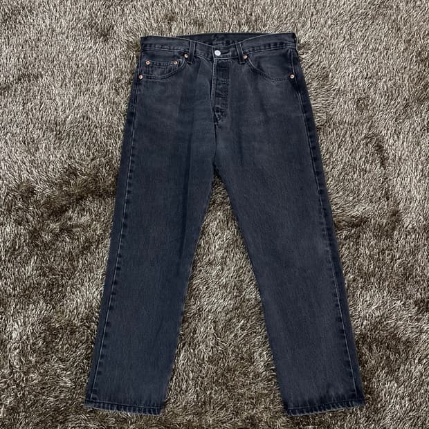 리바이스 Levi’s 501 도미니카공화국 블랙 데님 팬츠 34/30
