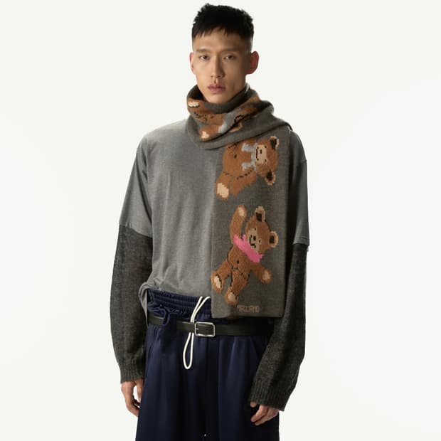 마리아노 25fw 테디베어 울 머플러