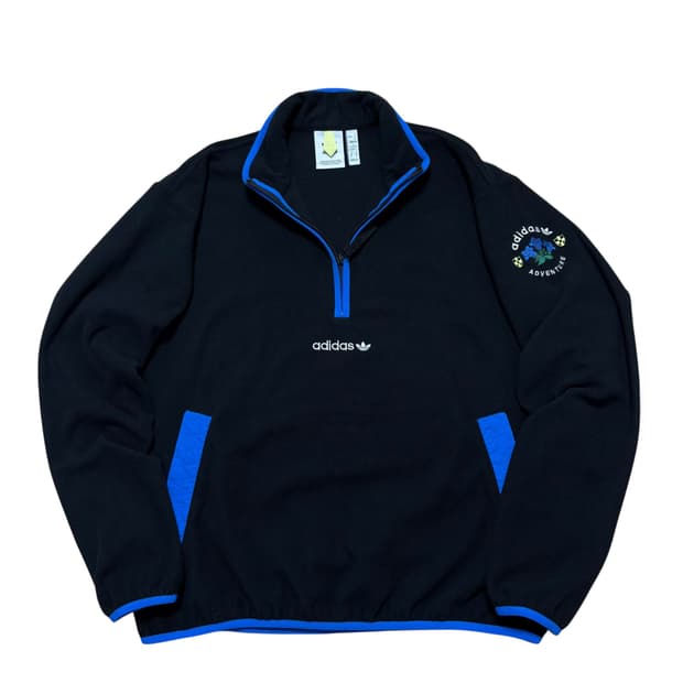 아디다스 플리스 하프집업