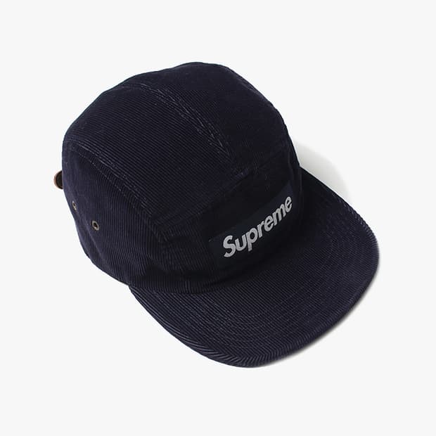  SUPREME "Navy Corduroy Cap"