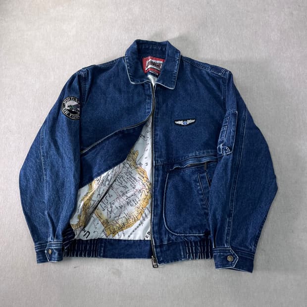100 아메리칸 빈티지 데님 청자켓