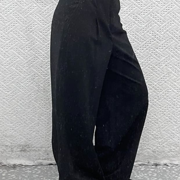 자라 모던 시크 벨트디테일 와이드 슬랙스 바지 XS C08789