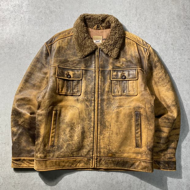 [XL] 90s Vintage GUESS 게스 빈티지 에이징 레더자켓