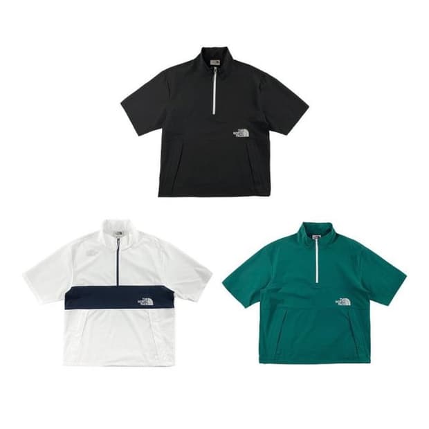 노스페이스 바람막이 그린