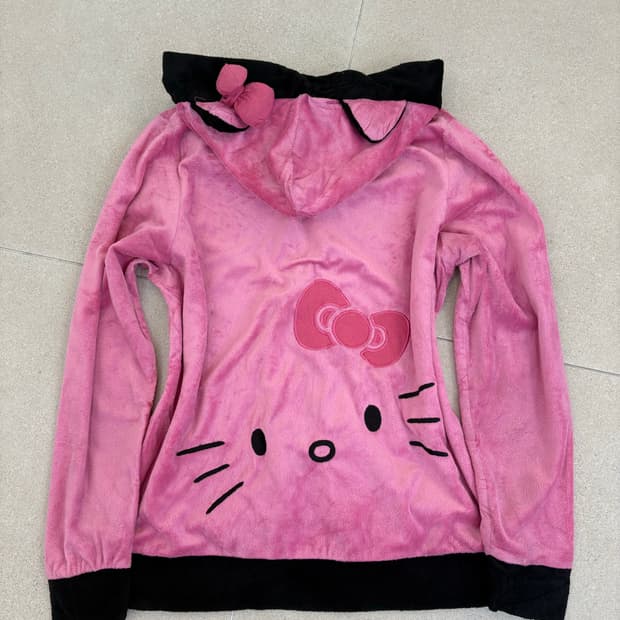 핑크 벨벳 키티 후드집업