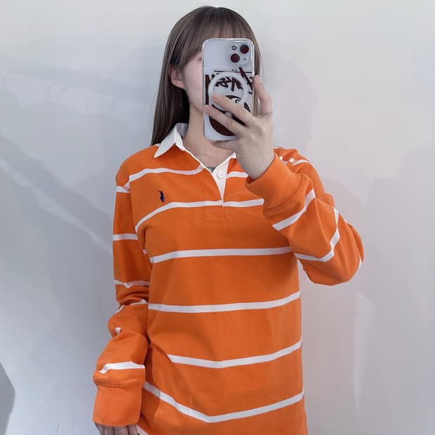 폴로랄프로렌 오렌지 포니 럭비티