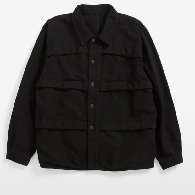 해칭룸 워크 자켓(6P Work Jacket V2 Washed Black