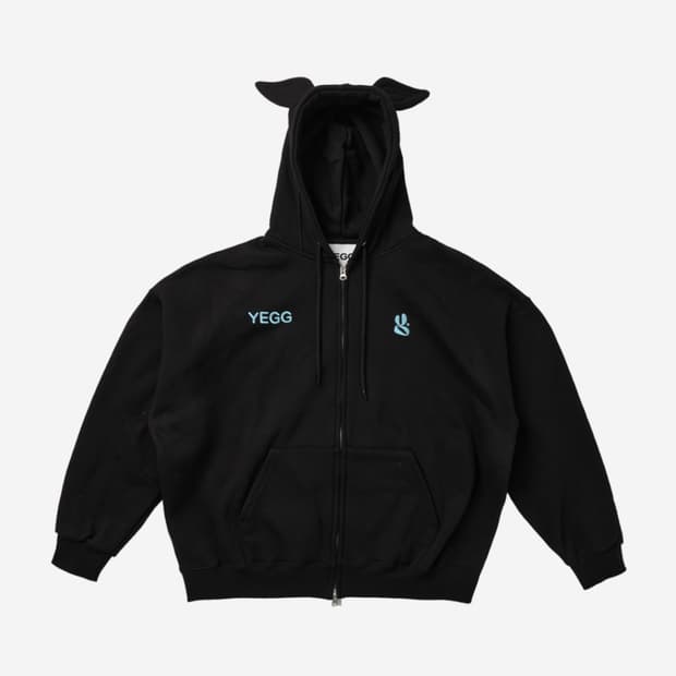 Yegg 윙 후드집업 블랙