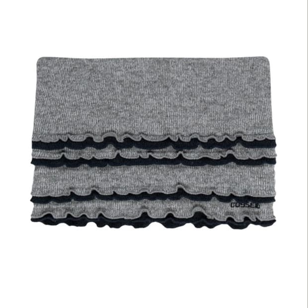 coyseio RAW EDGE CAT BEANIE MELANGE GREY