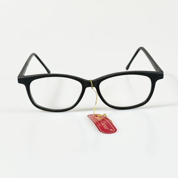 90s JULIUS CAESAR 맷블랙 뿔테 스퀘어 빈티지 안경