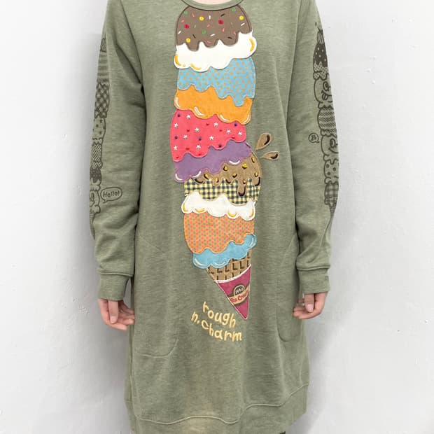 JPN 아이스크림 패치 모리 원피스🍦