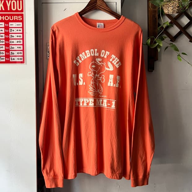 [2XL]버즈릭슨 Made in USA 스누피 롱슬리브 티셔츠