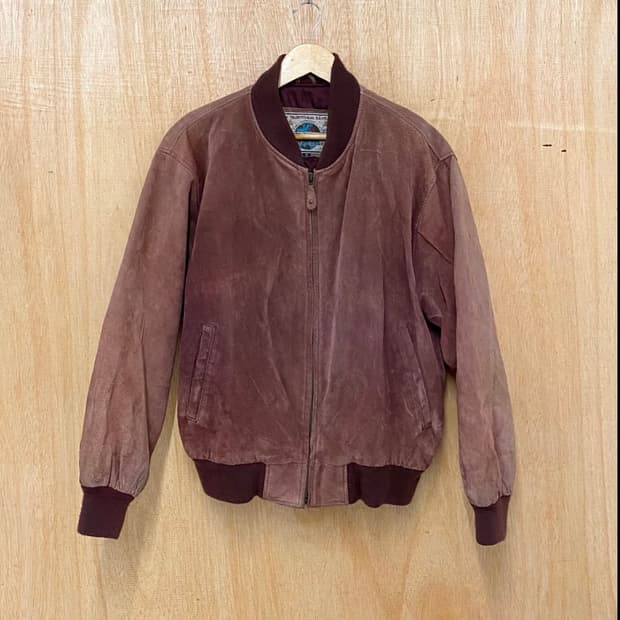 80's VTG 스웨이드 블루종