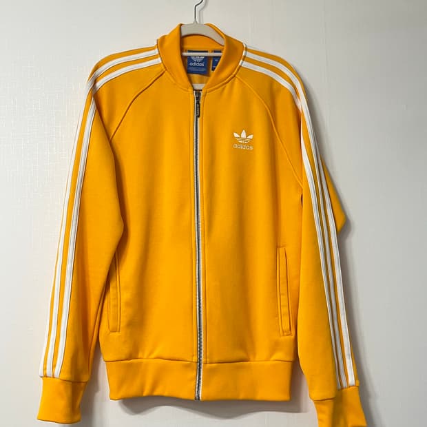 아디다스 져지 트랙탑 옐로우 L