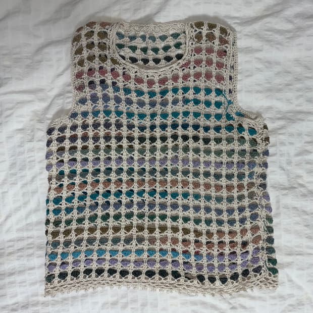 빈티지 니트 베스트