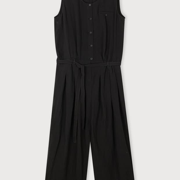 [새상품] 에토스 LINEN JUMPSUIT 린넨 점프수트(블랙)