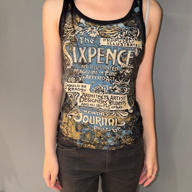 Elegance graphic Sleeveless