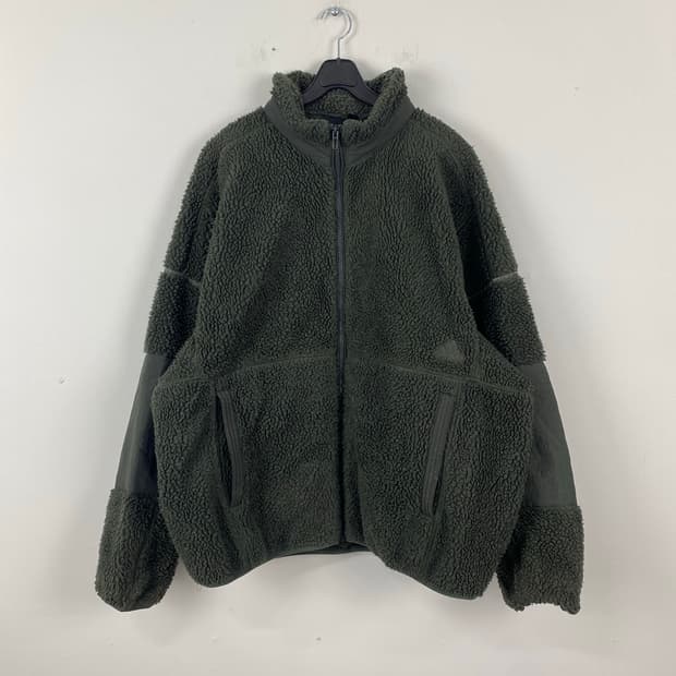 아디다스 오버핏 뽀글이 집업 자켓 L 