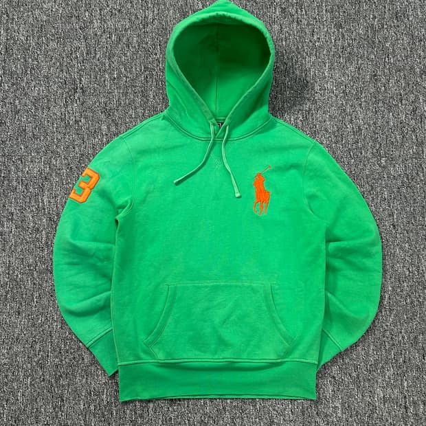 폴로 랄프로렌 그린 빅포니 후드티 M 