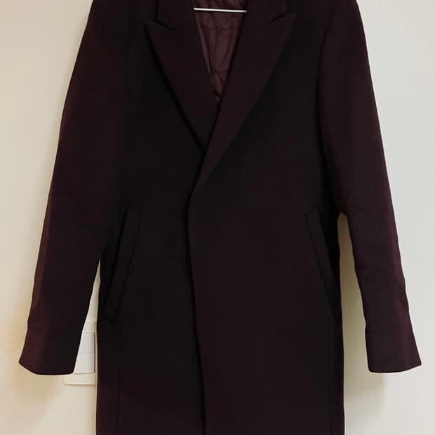 지오지아 버건디 코트