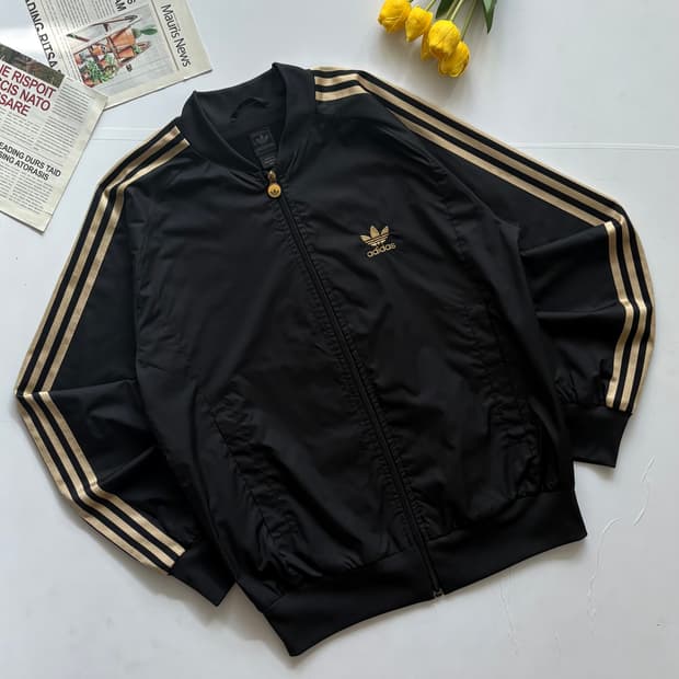 adidas 아디다스 빈티지 검골 바람막이