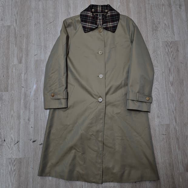 닥스 런던 체크 카라 트렌치코트 85-160