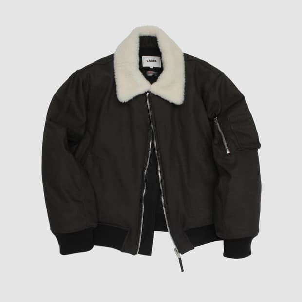 1 라벨아카이브 shearling bomber jacket 점퍼 패딩