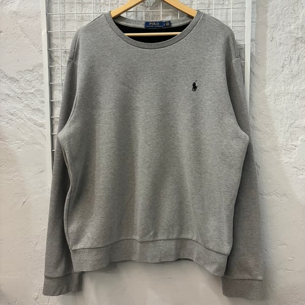 폴로 랄프 로렌 베이직 그레이 스웻셔츠 L