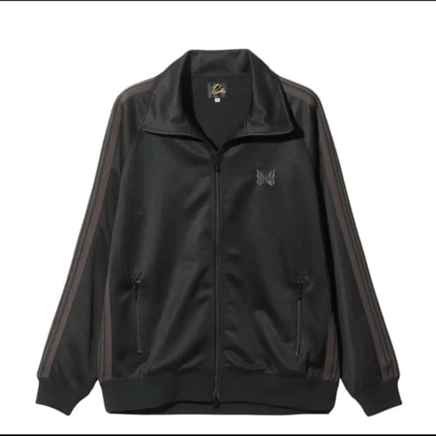 니들스 트랙자켓 블랙 다크브라운 