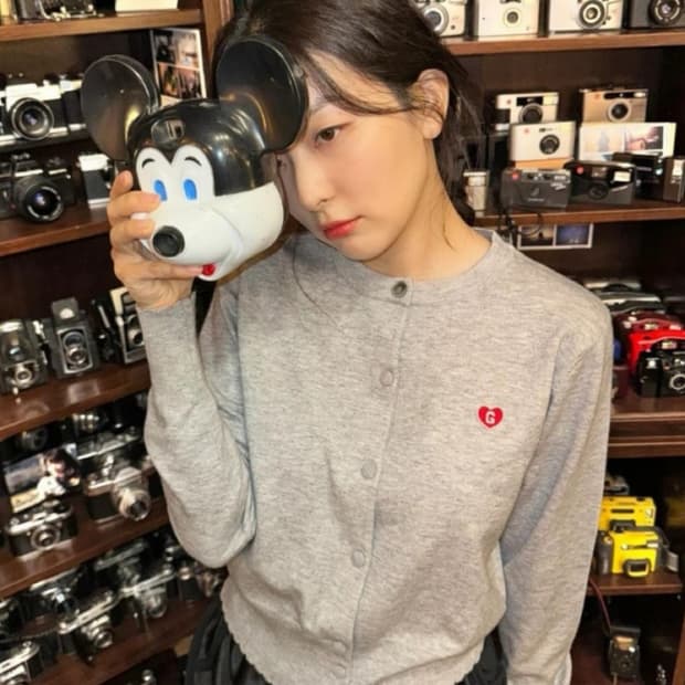 그레일즈 SIGNATURE HEART CARDIGAN 가디건