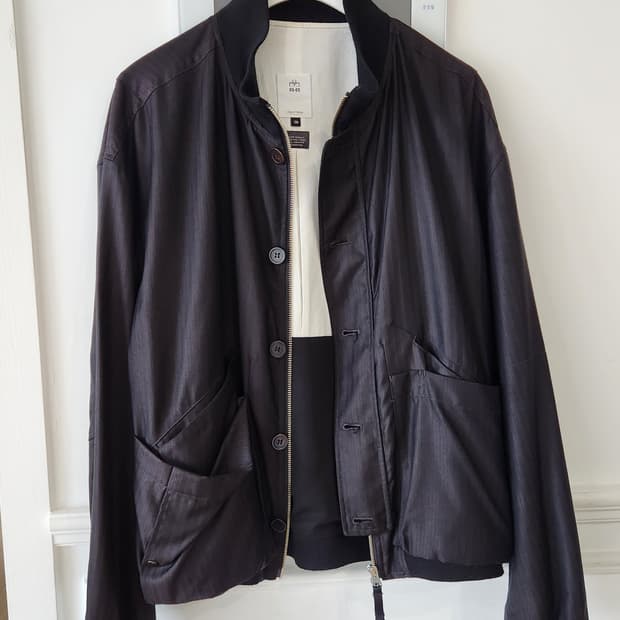 폴리테루 3 울 실크 탱커 차콜 브라운