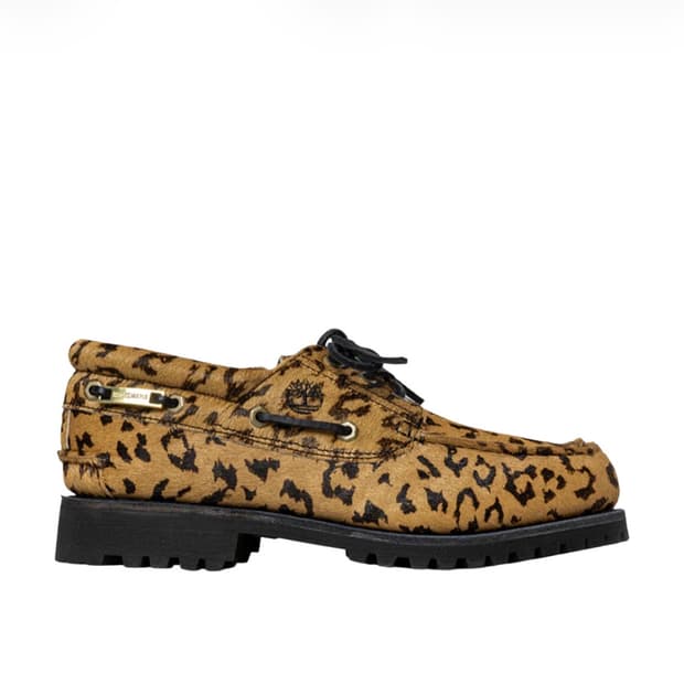 [280] 팀버랜드 x 와코마리아 3 아이 어센틱 보트 슈즈 레오파드