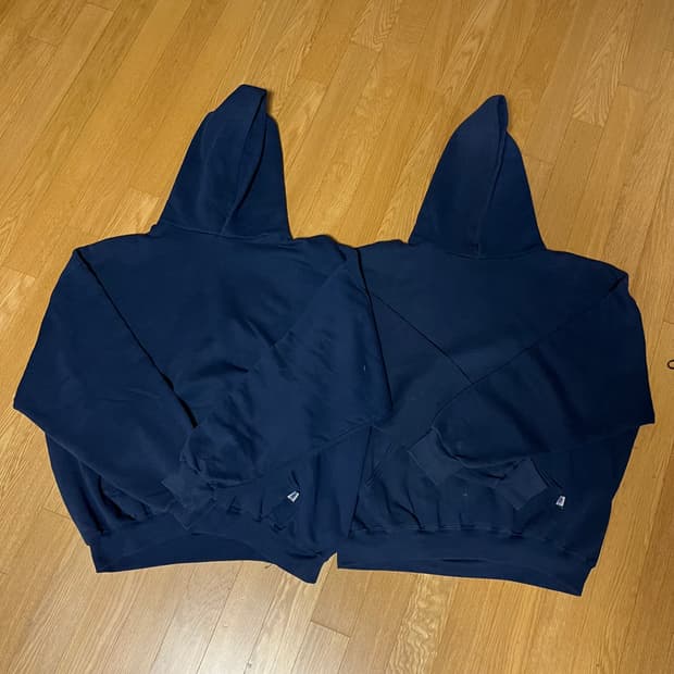 [XL] 빈티지 러셀 후드 네이비