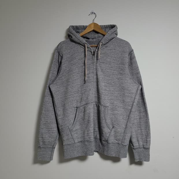 (XL) UNIQLO 유니클로 그레이 후드 집업