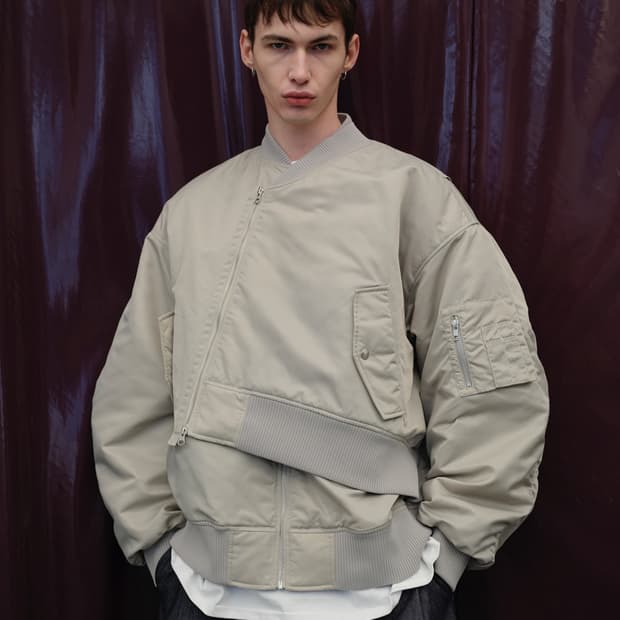 IEY 이에이 트위스트 오버사이즈 봄버(M)