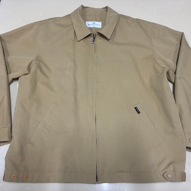 100) 발렌시아가 국내 라이센스 블루종 자켓 베이지