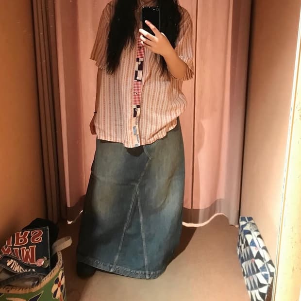 캐피탈 패치워크 셔츠