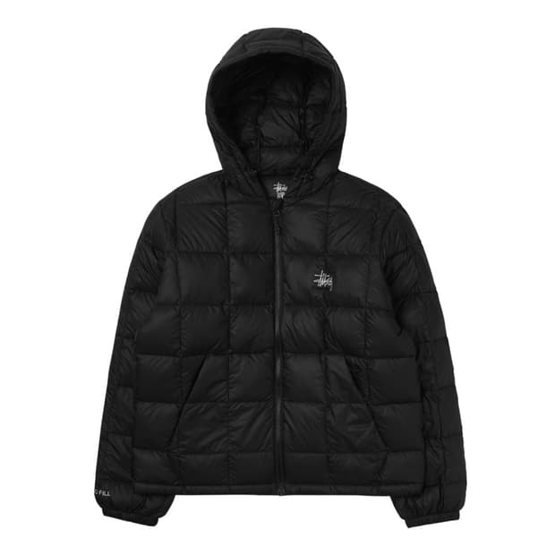 스투시 미드웨이트 후드 푸퍼 블랙 M 팝니다.