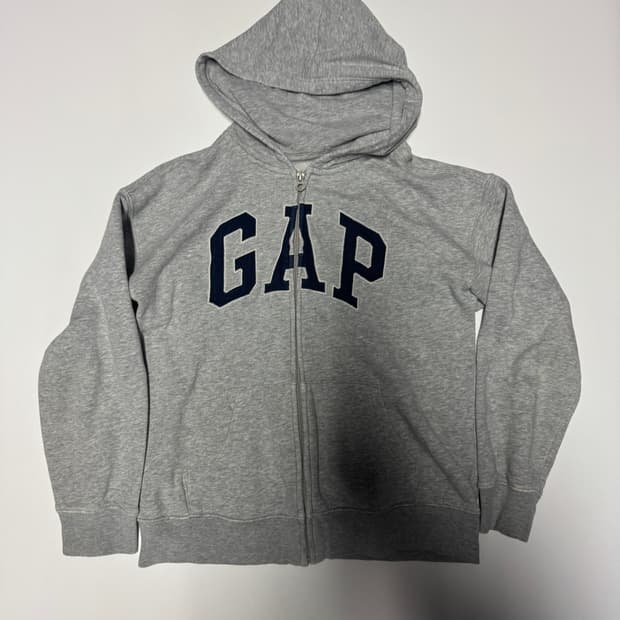 여성 Gap 갭 키즈 빅로고 기모 후드집업 140 xs