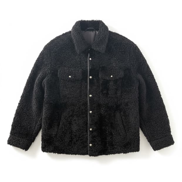 IRO MAN 22FW 리버시블 양가죽양털 레더 자켓 M