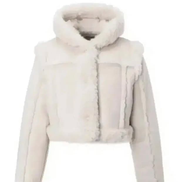 쓰리타임즈 베이비 퍼후드 무스탕