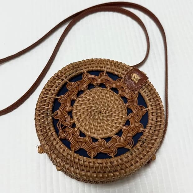 라탄 템버린백 크로스백