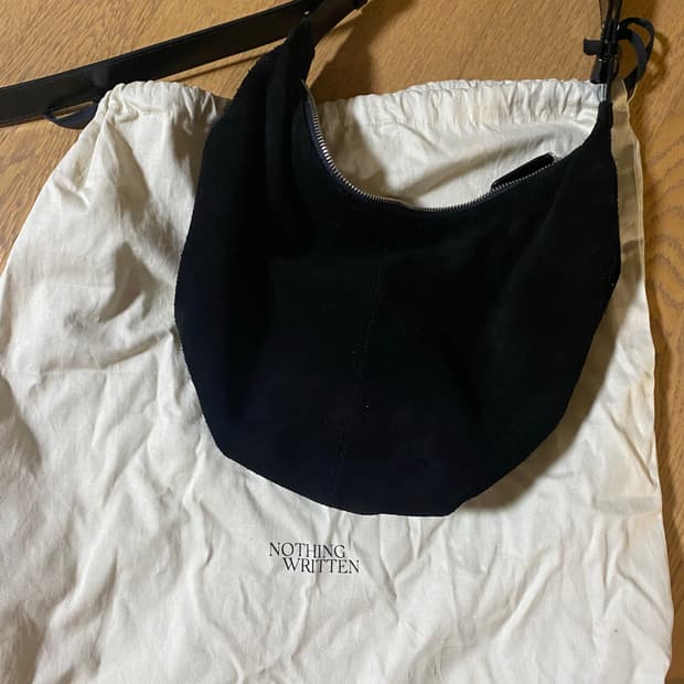 낫띵리튼 숄더 레더 백 스웨이드 shoulder leather bag