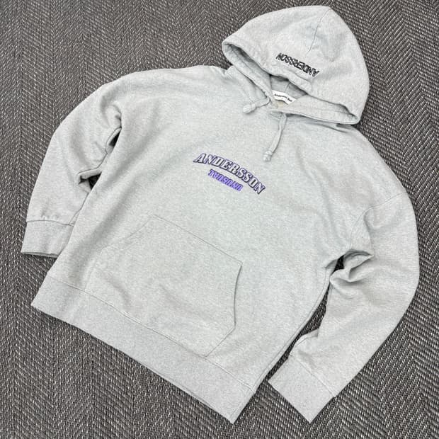 앤더슨벨 후드티 그레이S