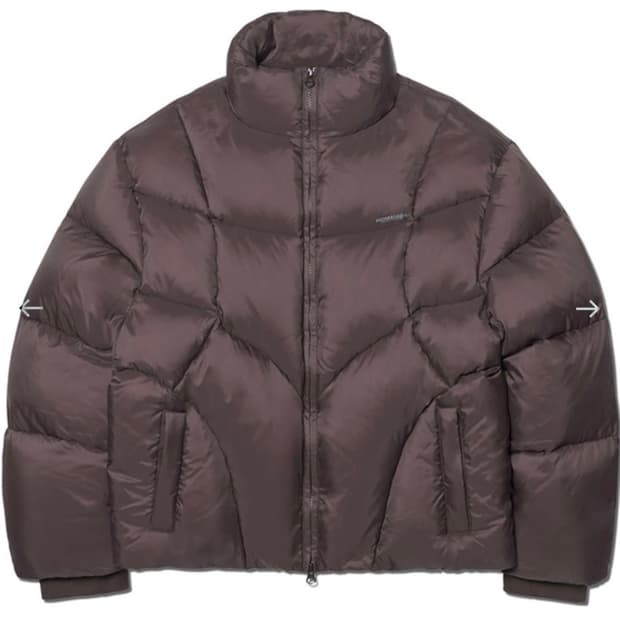 노매뉴얼 아엘라 덕다운 숏패딩 s