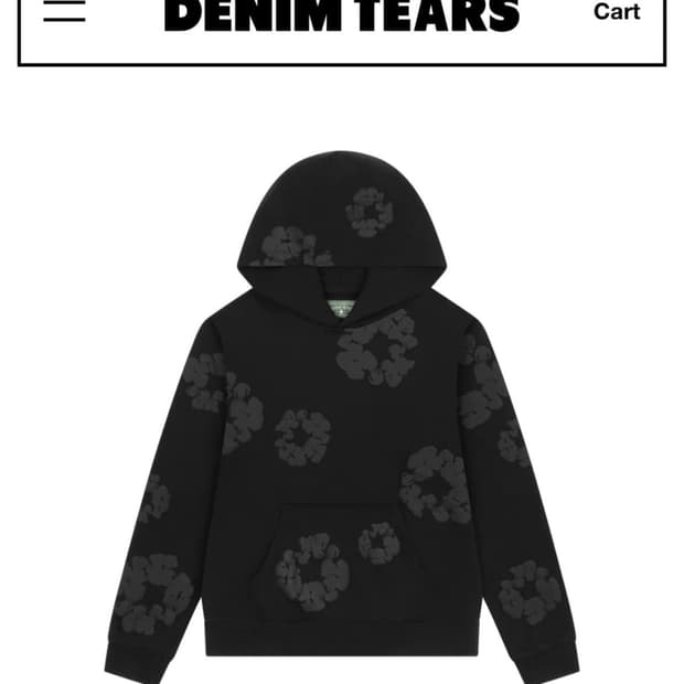 데님티어스 모노 코틈 블랙 후드 2XL