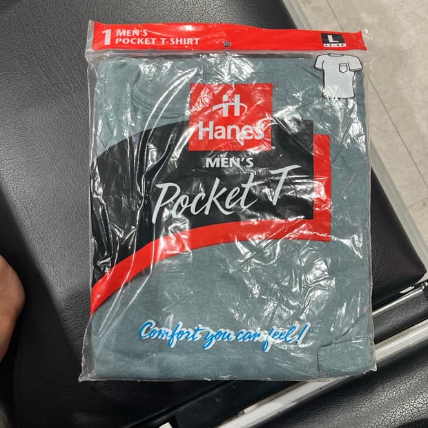 90s 헤인즈 블랭크 포켓 티셔츠 pocket t shirts