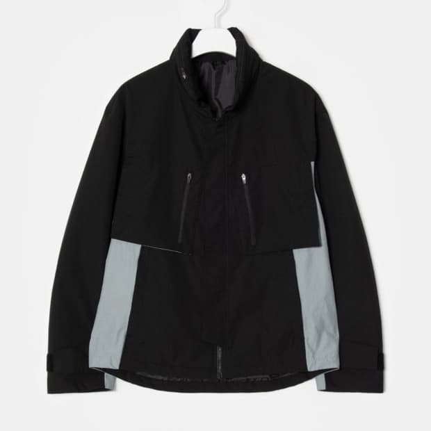 에잇세컨즈 블랙 배색 유틸리티 점퍼 L