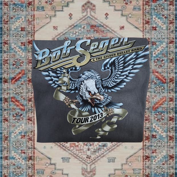 Bob Seger 2013 투어 그래픽 빈티지 티셔츠 (S)