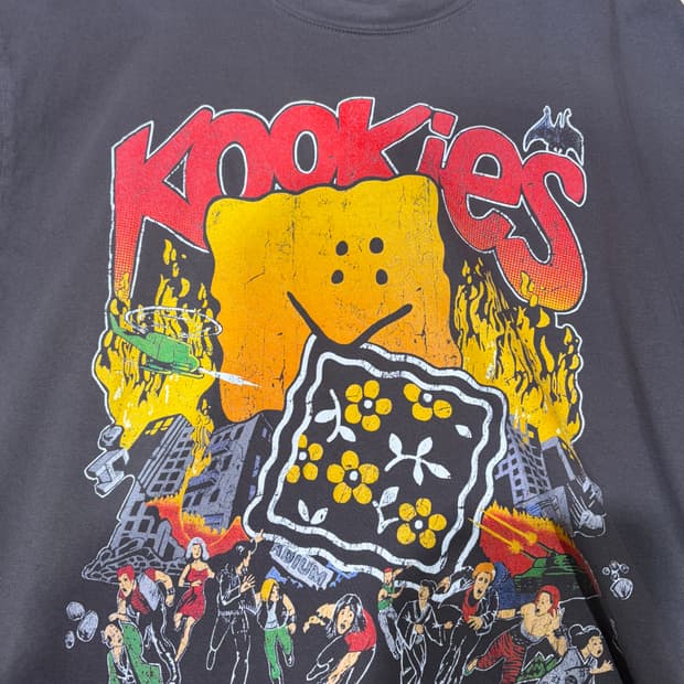 [M/미개봉새상품] kapital 캐피탈 20 크루 쿠키 반팔 티셔츠